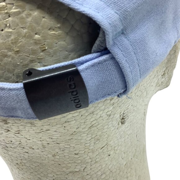 Adidas Three Stripe Life Climalite Baseball Cap Light Blue Adjustable Strap - Picture 5 of 7